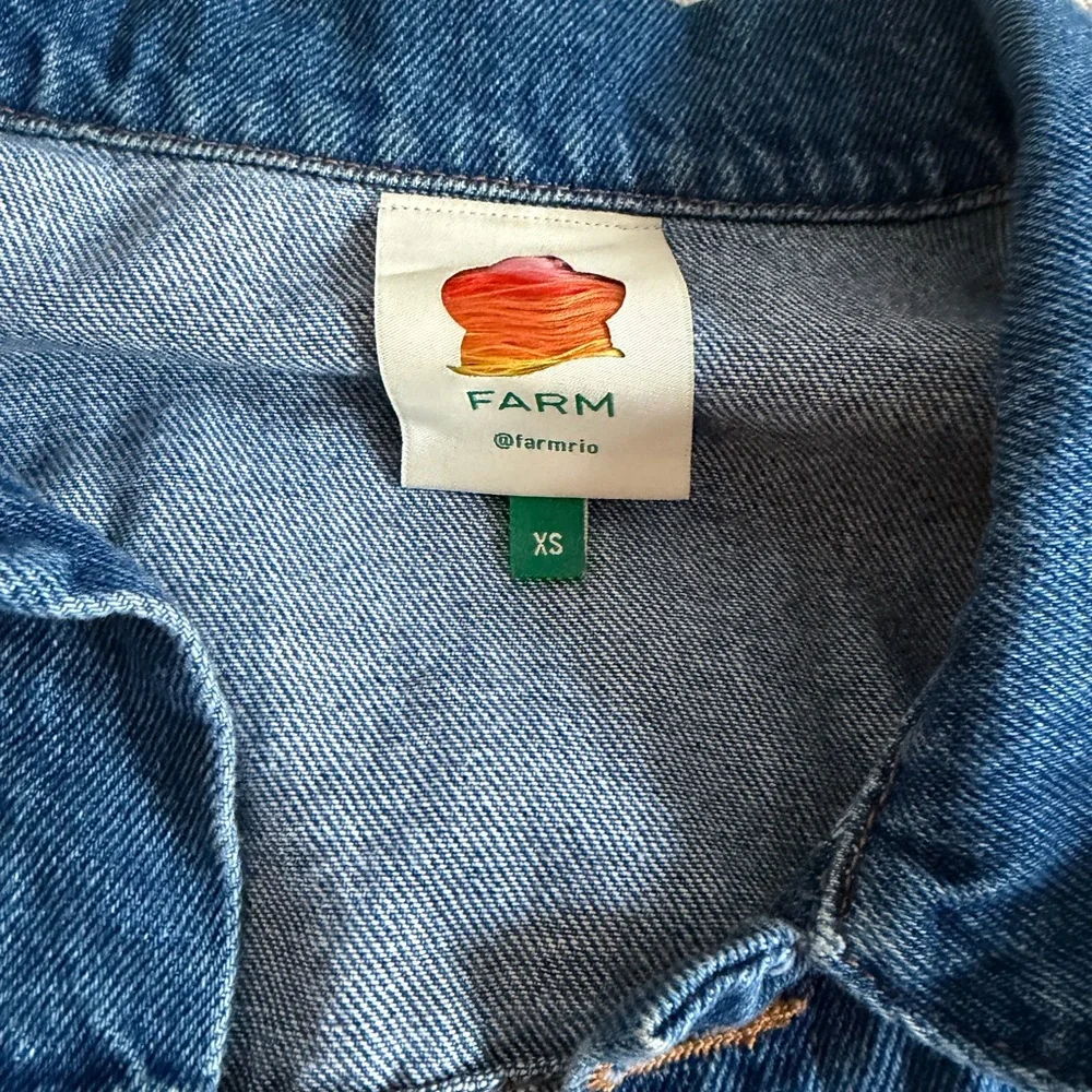FARM Rio Multicolor Patchwork Jean Jacket - Picture 4 of 5